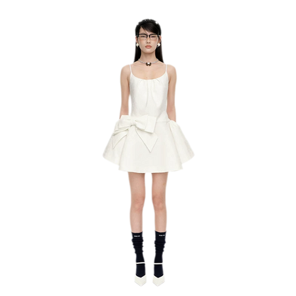 Elegant Bowknot Strap Dress