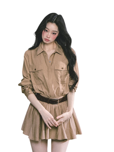 Brown Dress (Belt) / XS