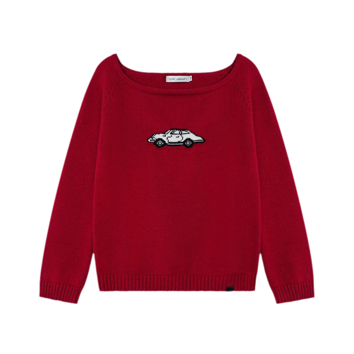 Wool Blend Jacquard Knit Sweater