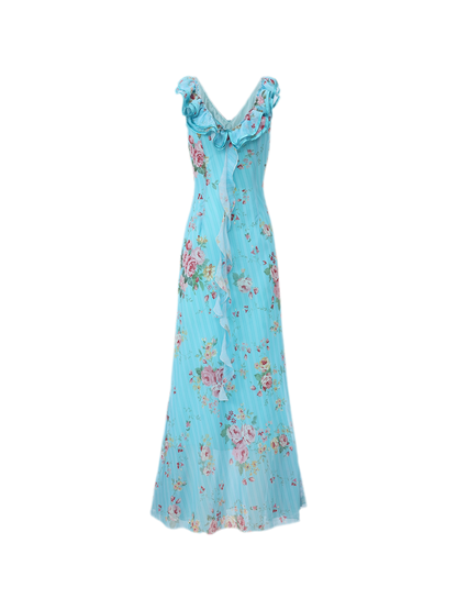 Lace Trim Mermaid Dress