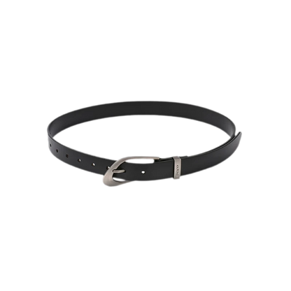 Classic Top Layer Leather Belt in Black and