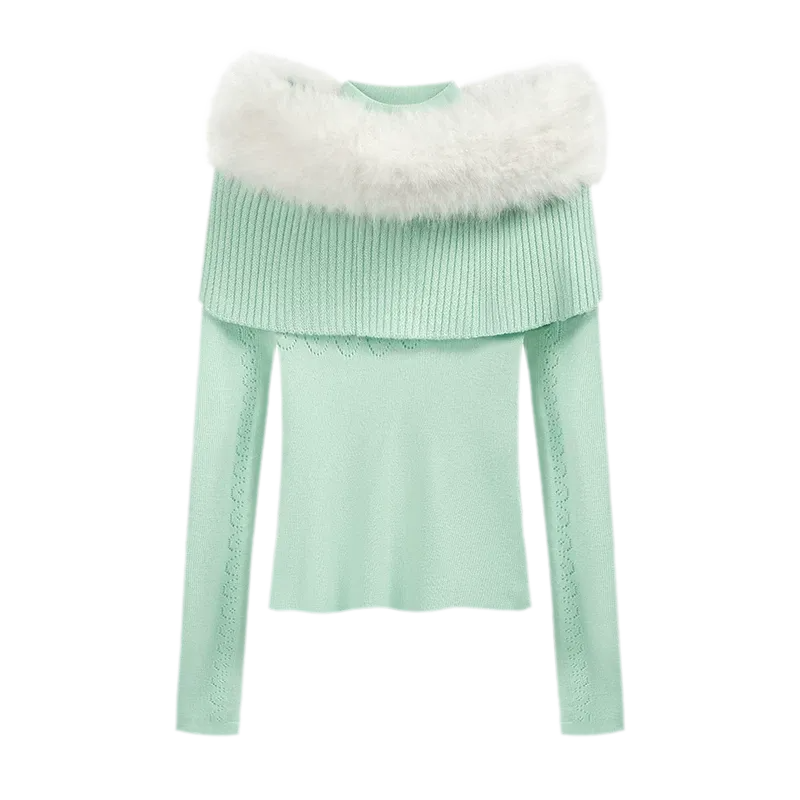 Wool Rib Knit Top