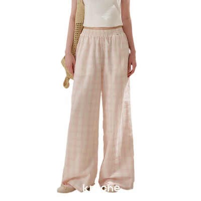 Peach Pink Plaid / S
