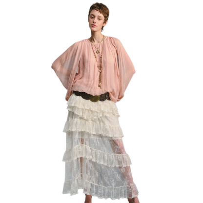 Cape Chiffon Blouse