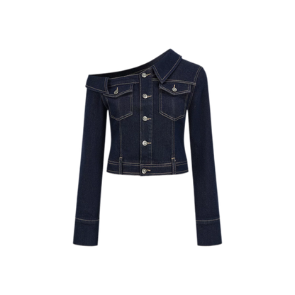 Asymmetric Denim Jacket