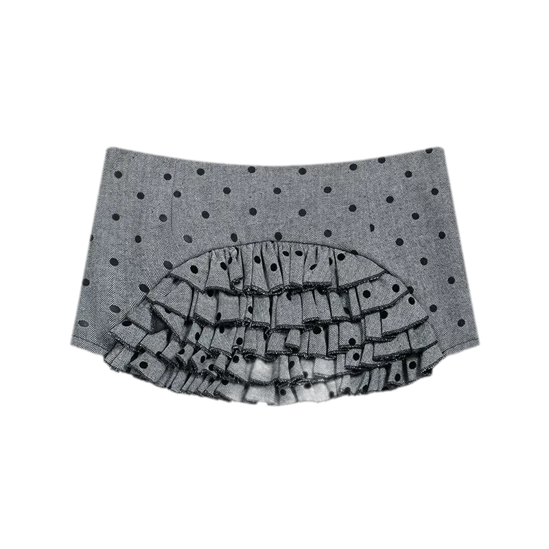Ruffled Low-Rise Mini Skort