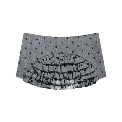 Ruffled Low-Rise Mini Skort