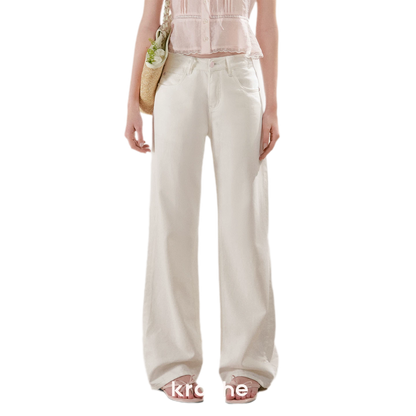 Lyocell Cotton Straight Jeans