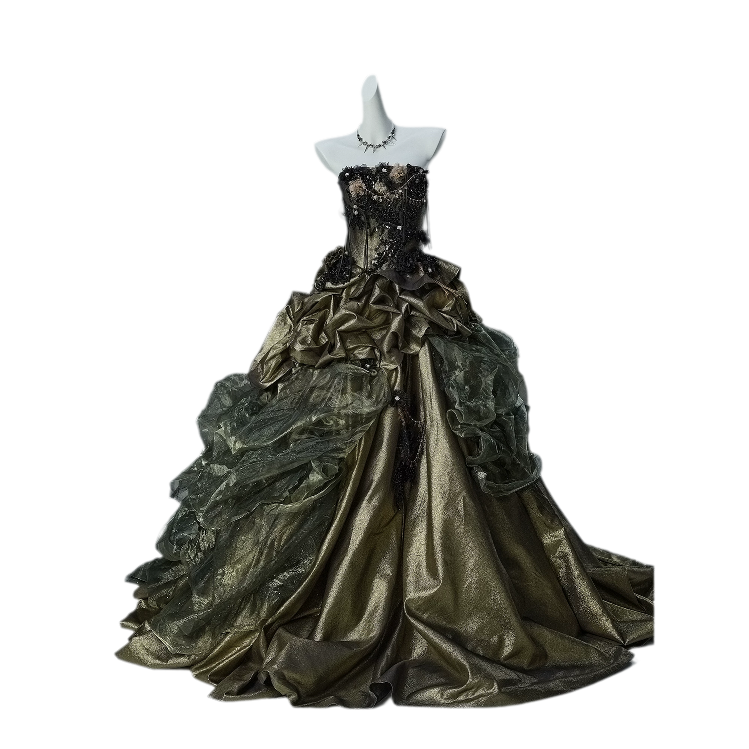 Heavy Embellished Ball Gown