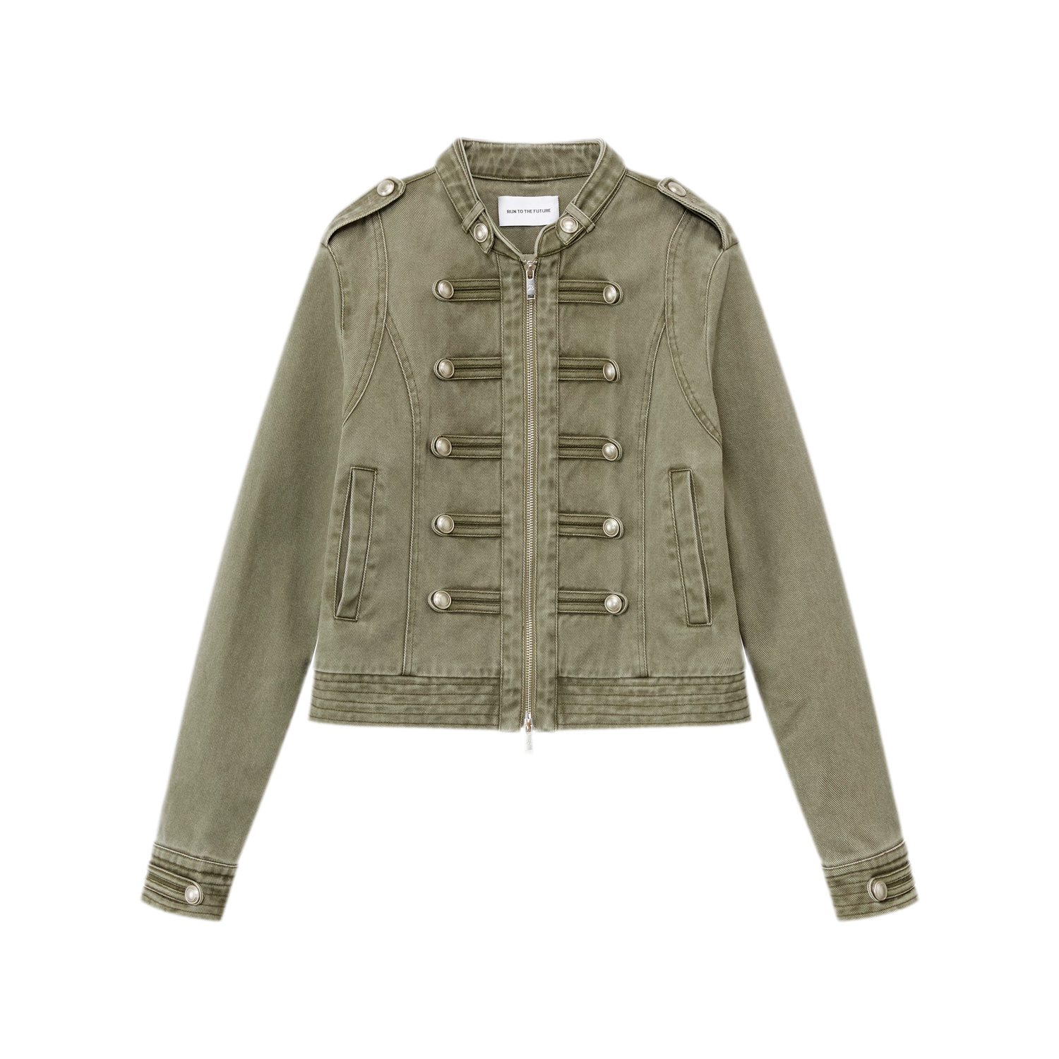 Washed Cotton Napoleon Jacket