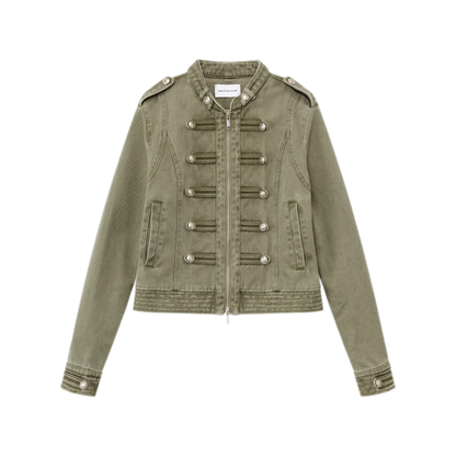 Washed Cotton Napoleon Jacket