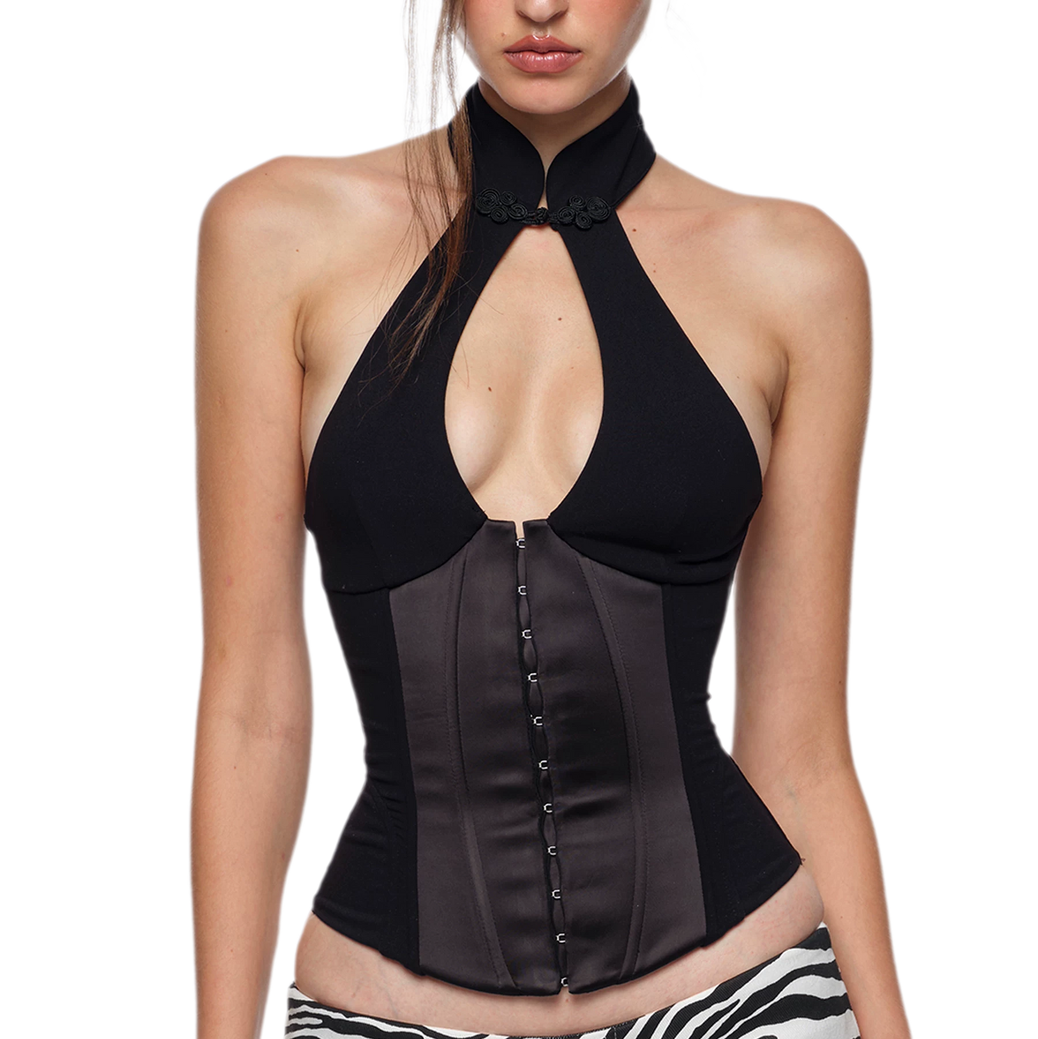 Halter Corset Cheongsam Top