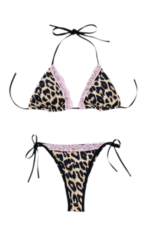 Leopard Print Bra / S