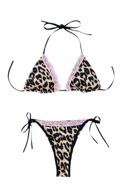 Leopard Print Bra / S