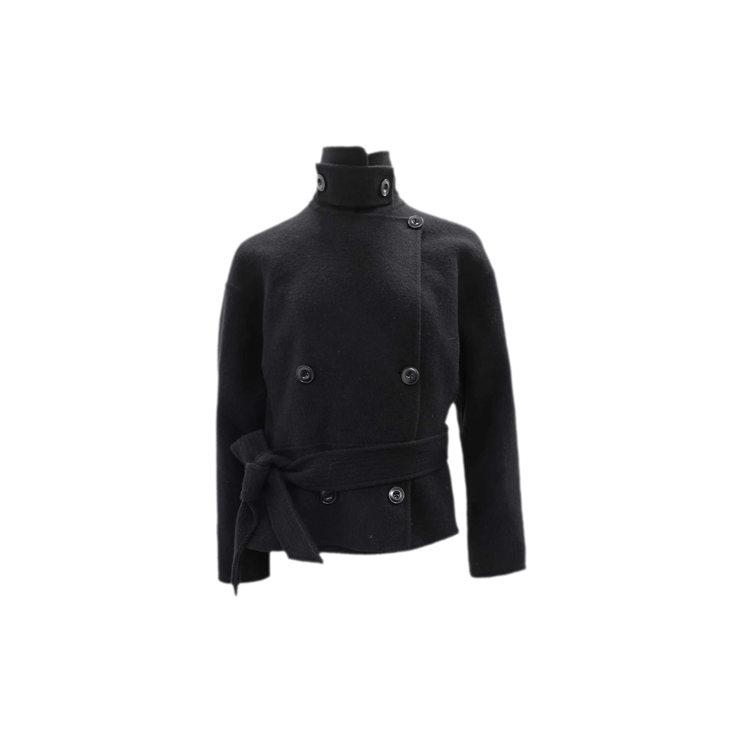 Double-Faced Wool Short Coat