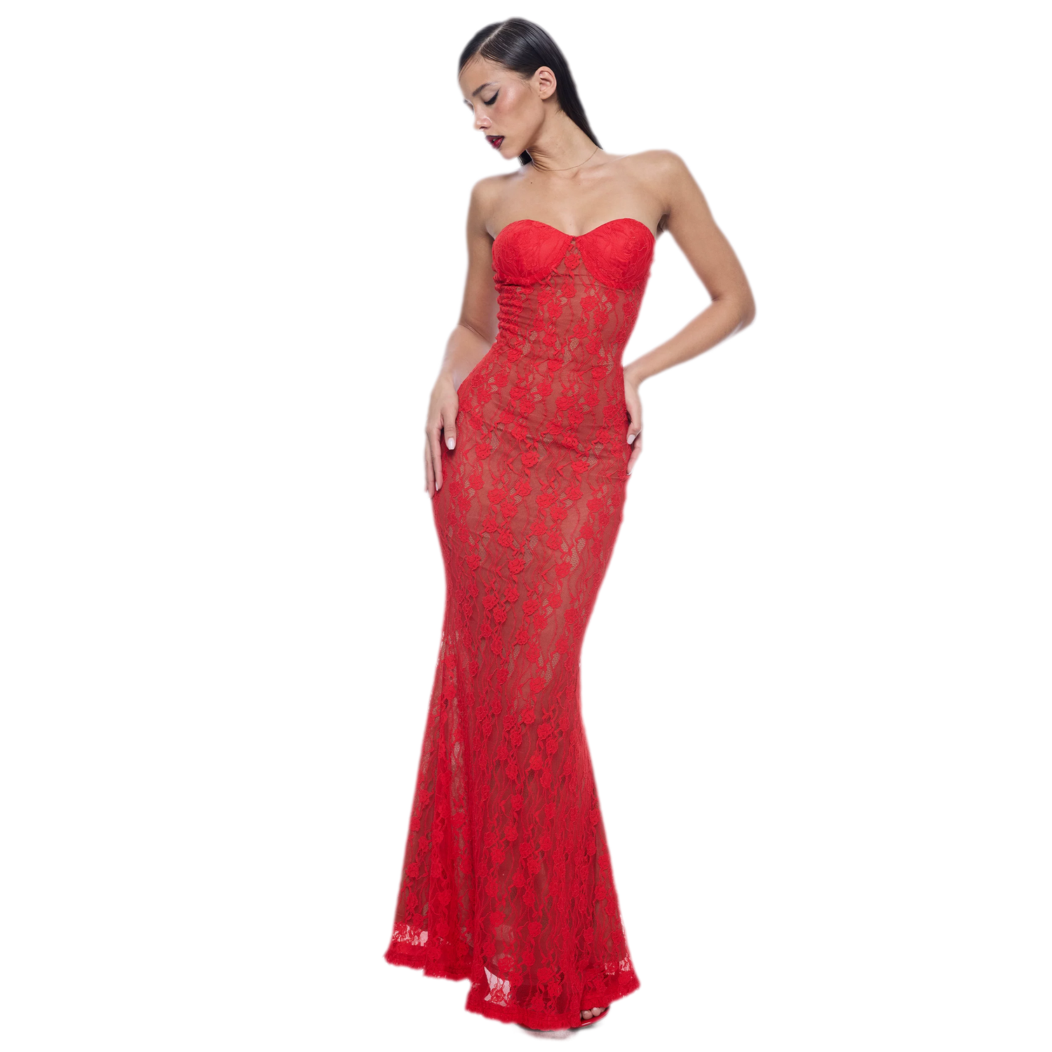 Lace Mermaid Maxi Dress