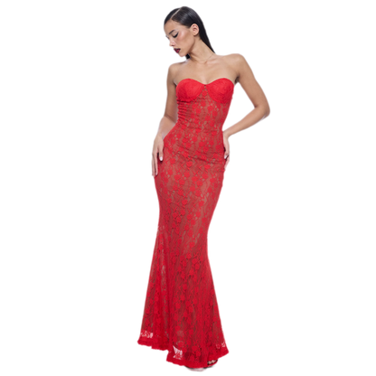 Lace Mermaid Maxi Dress