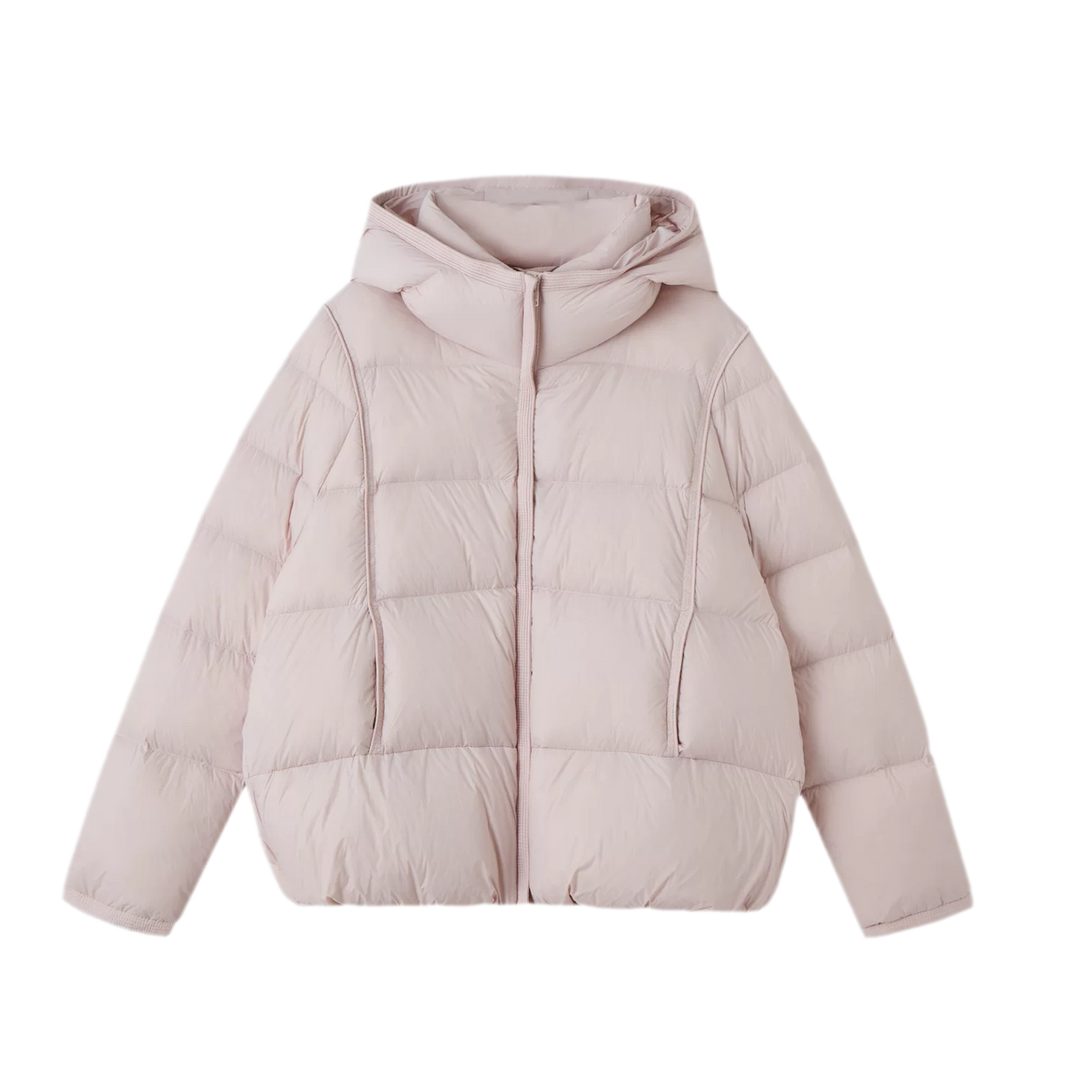 Nylon Cloud-Puff Hooded Down Jacket
