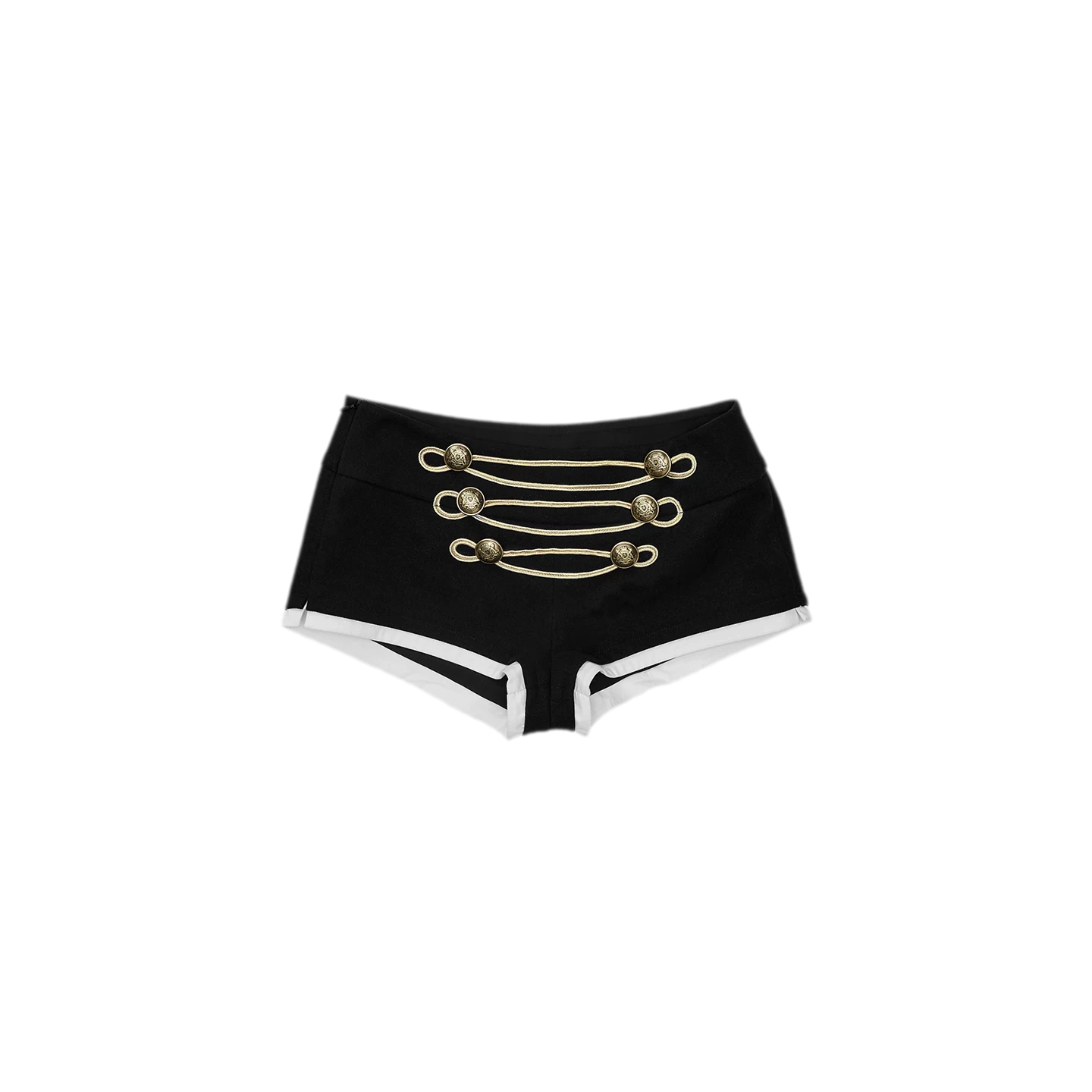 Metal Button Suit Shorts