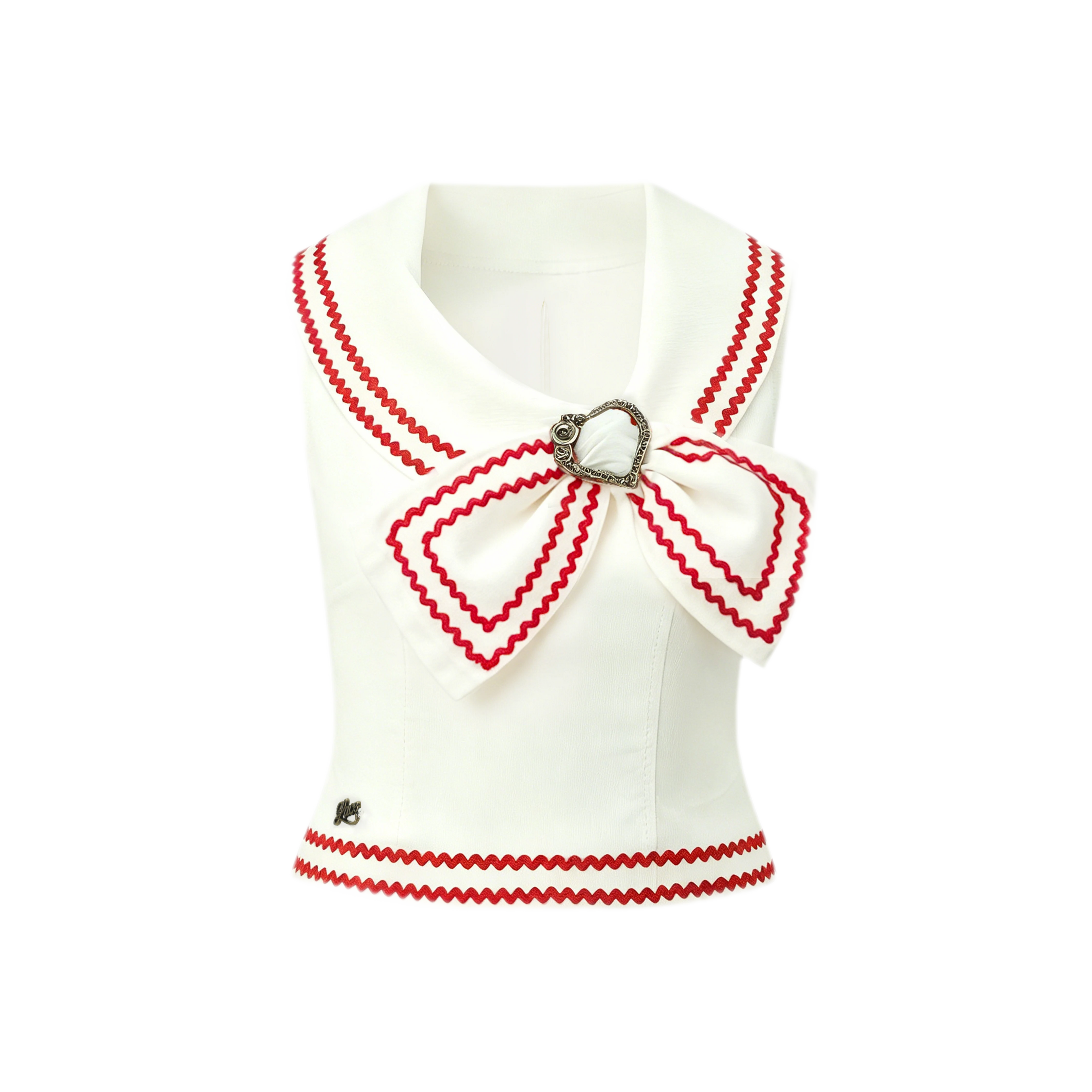 Tailored Bow Collar Set