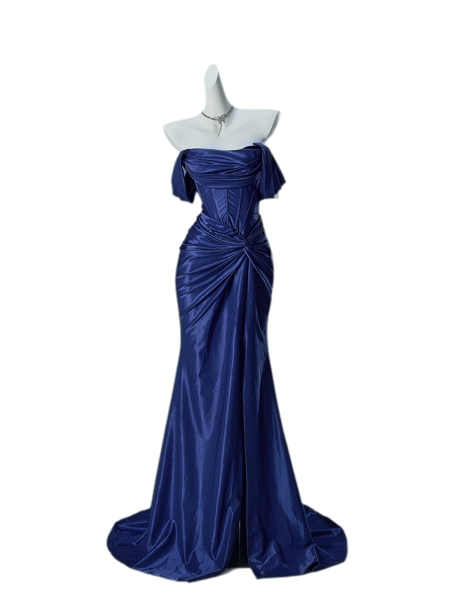 Deep Blue Mermaid Gown