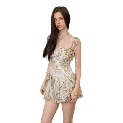 Lace Waist Bubble Dress