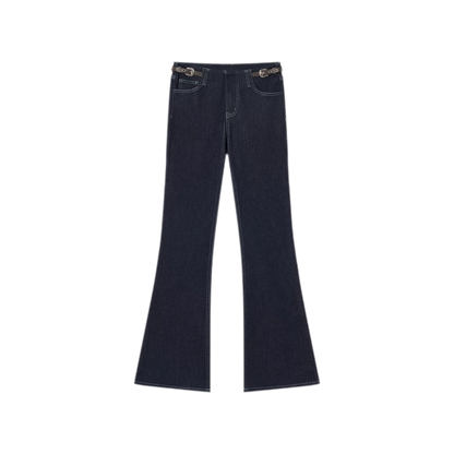 Denim Micro Flare Jeans