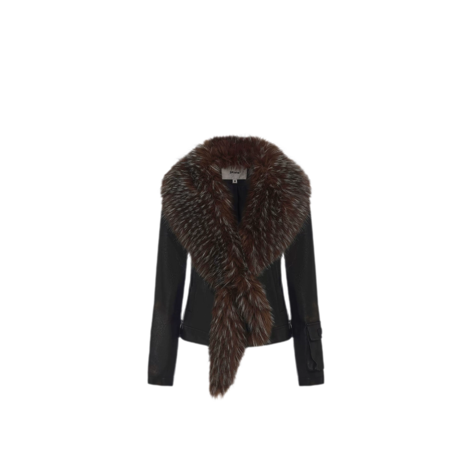 Detachable Collar Cropped Jacket