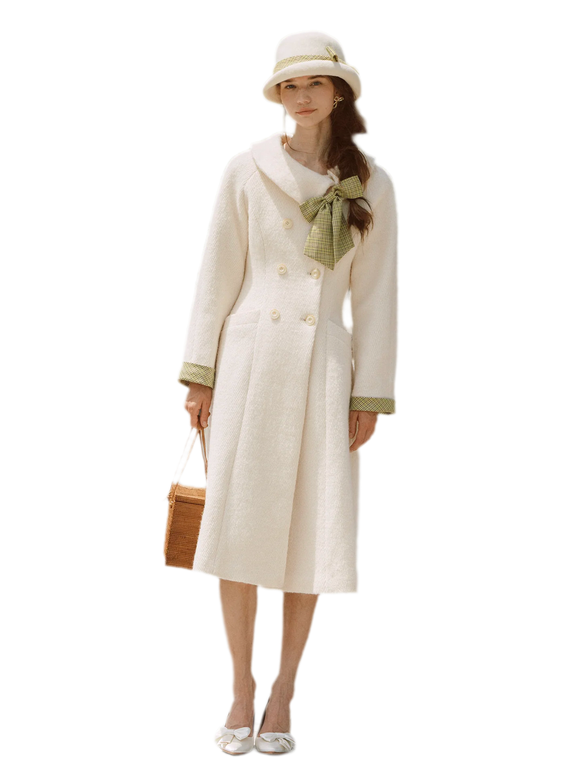 Twill Wool A-Line Coat