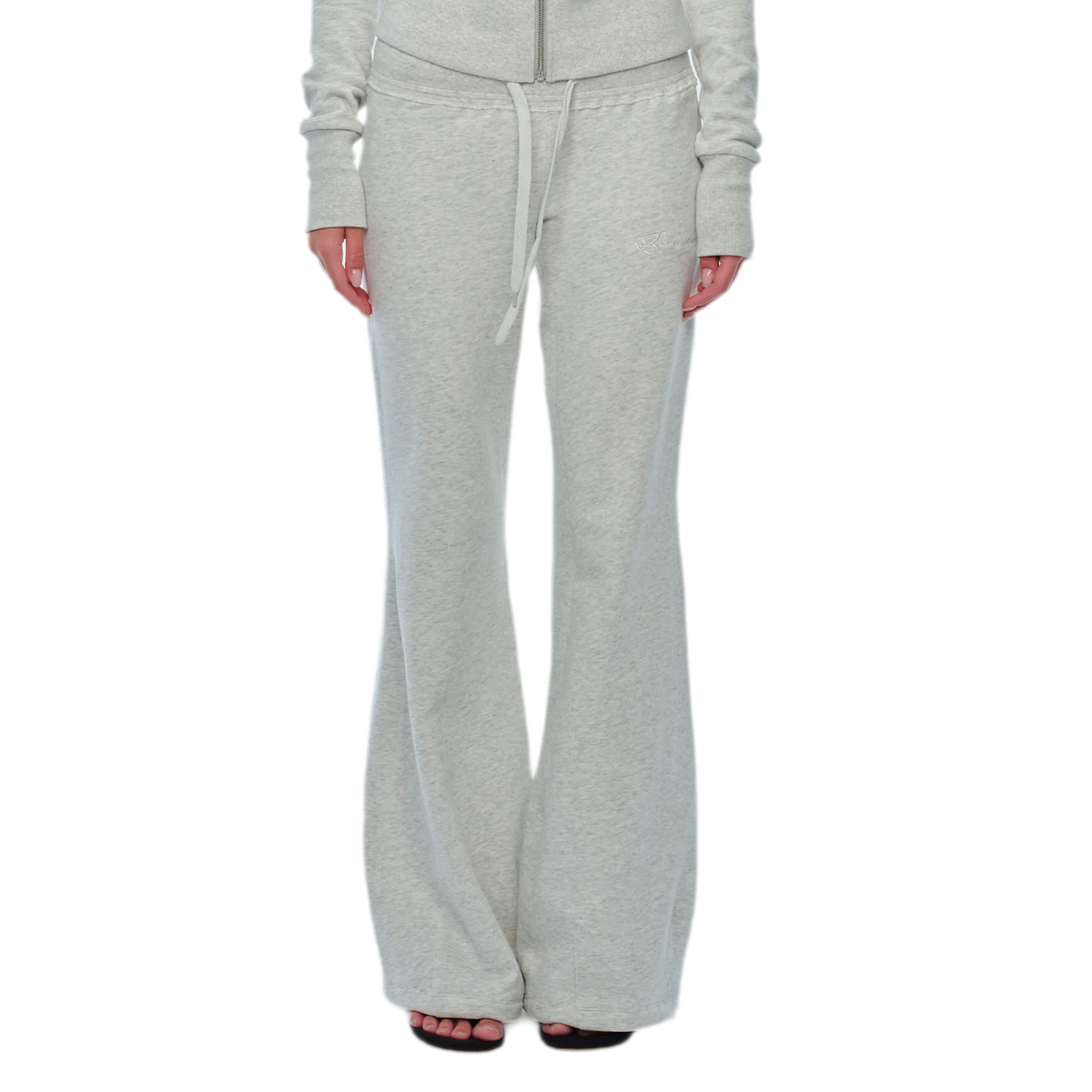 Pantalones deportivos de tiro bajo, corte relajado y pierna ancha