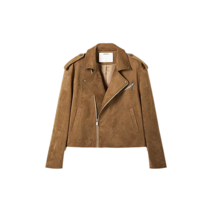 Suede Velvet Relaxed Jacket