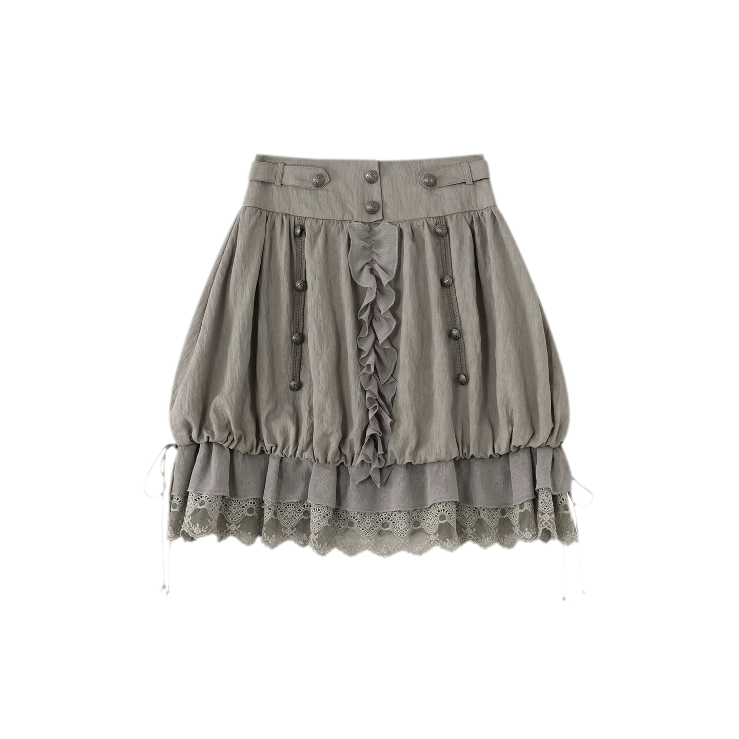 Lace Patchwork Bubble Skirt