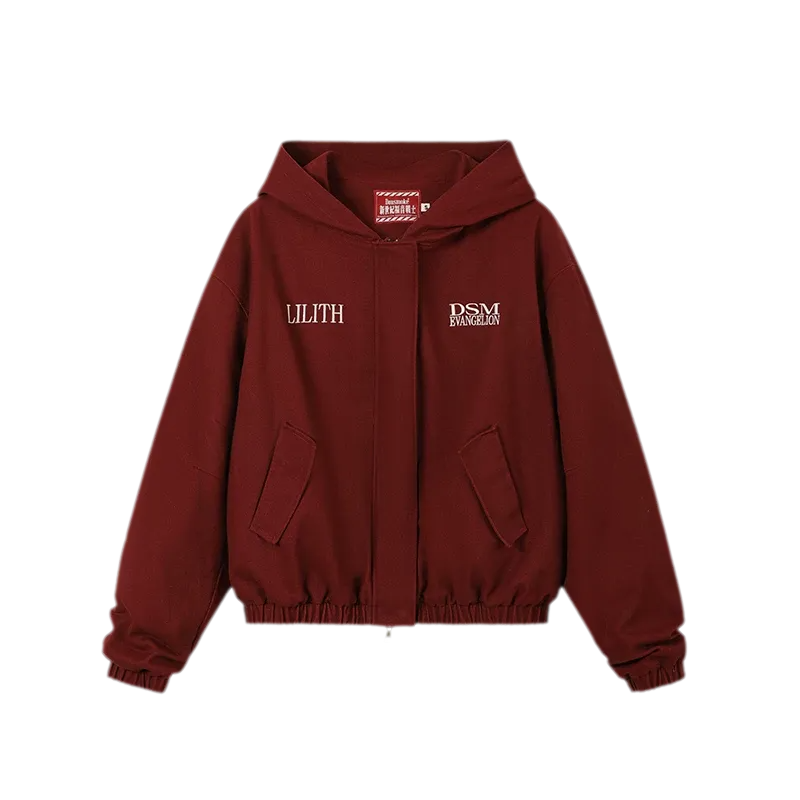 Washed Graphic Hooded Jacket