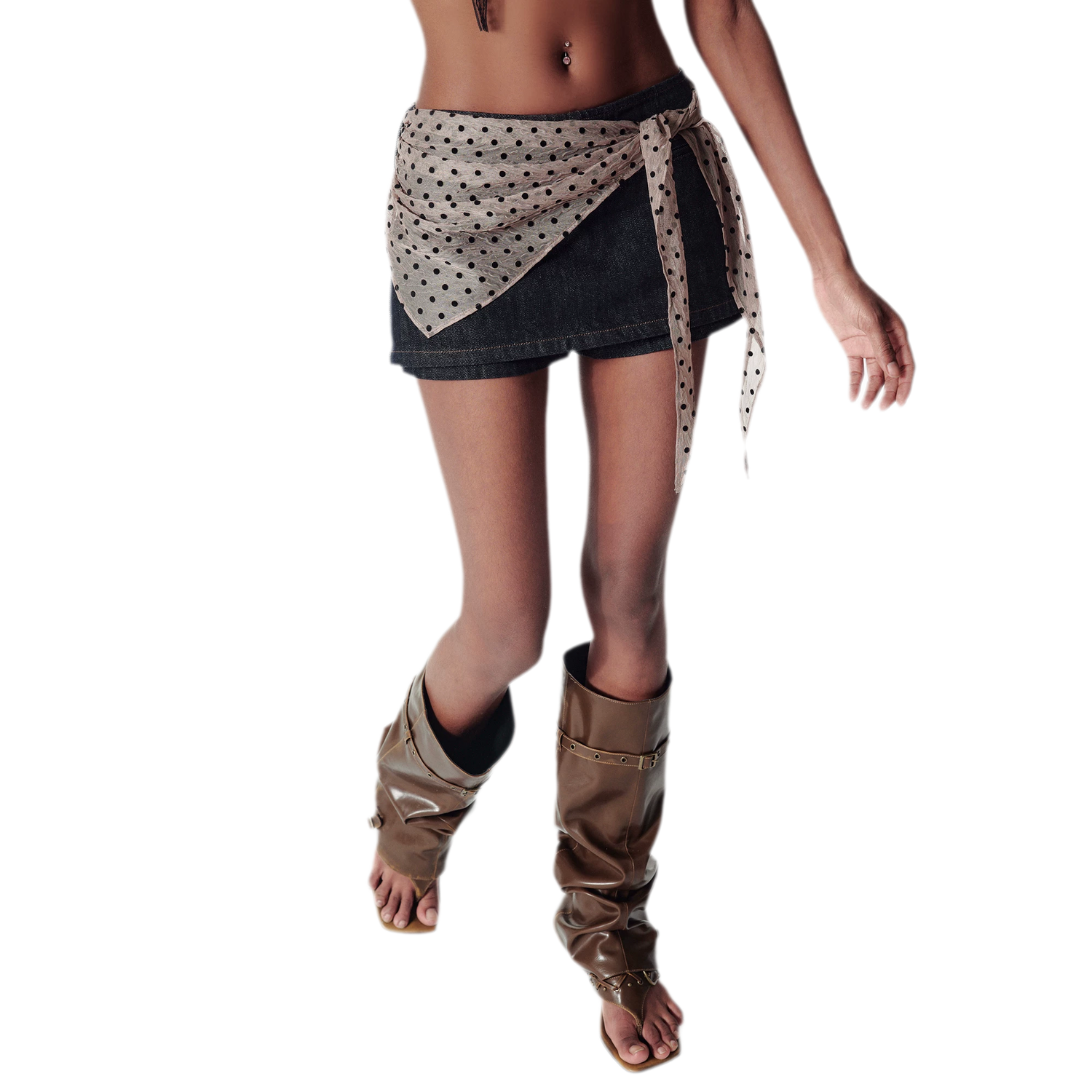 Polka Dot Skort Skirt