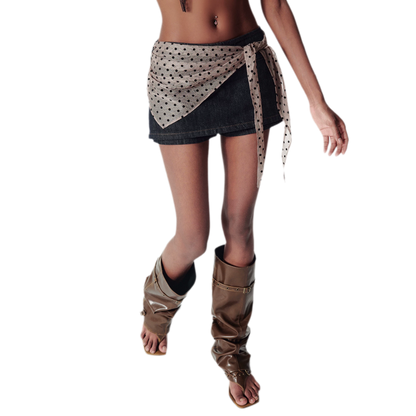 Polka Dot Skort Skirt