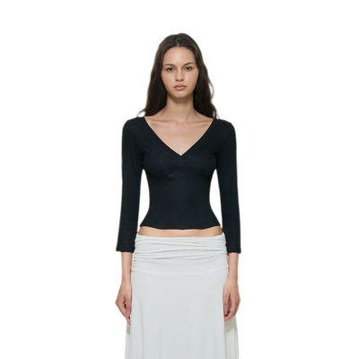Charcoal Black Top / S