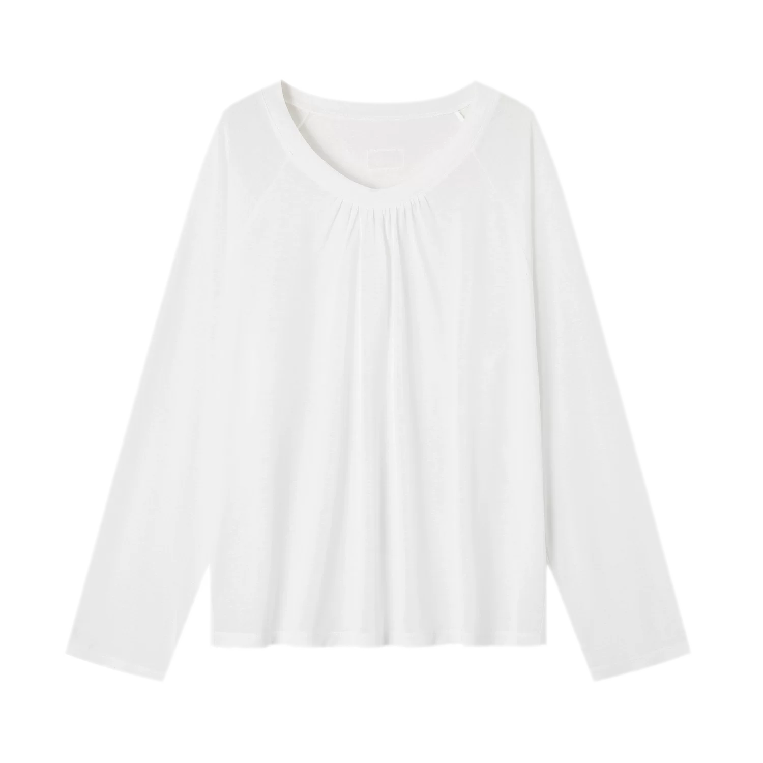V-Neck Ruched Long Tee