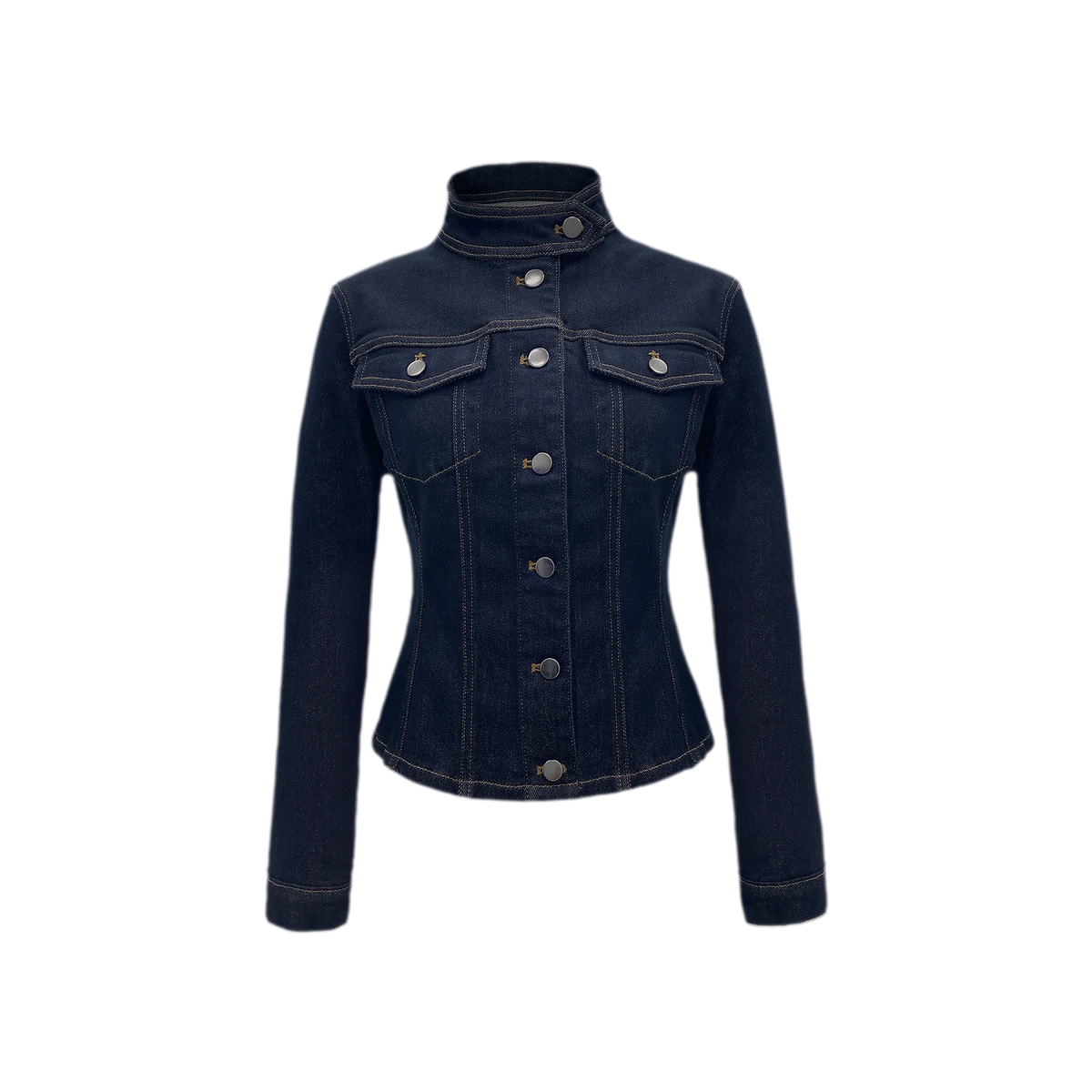 Indigo Waist-Shaping Denim Jacket
