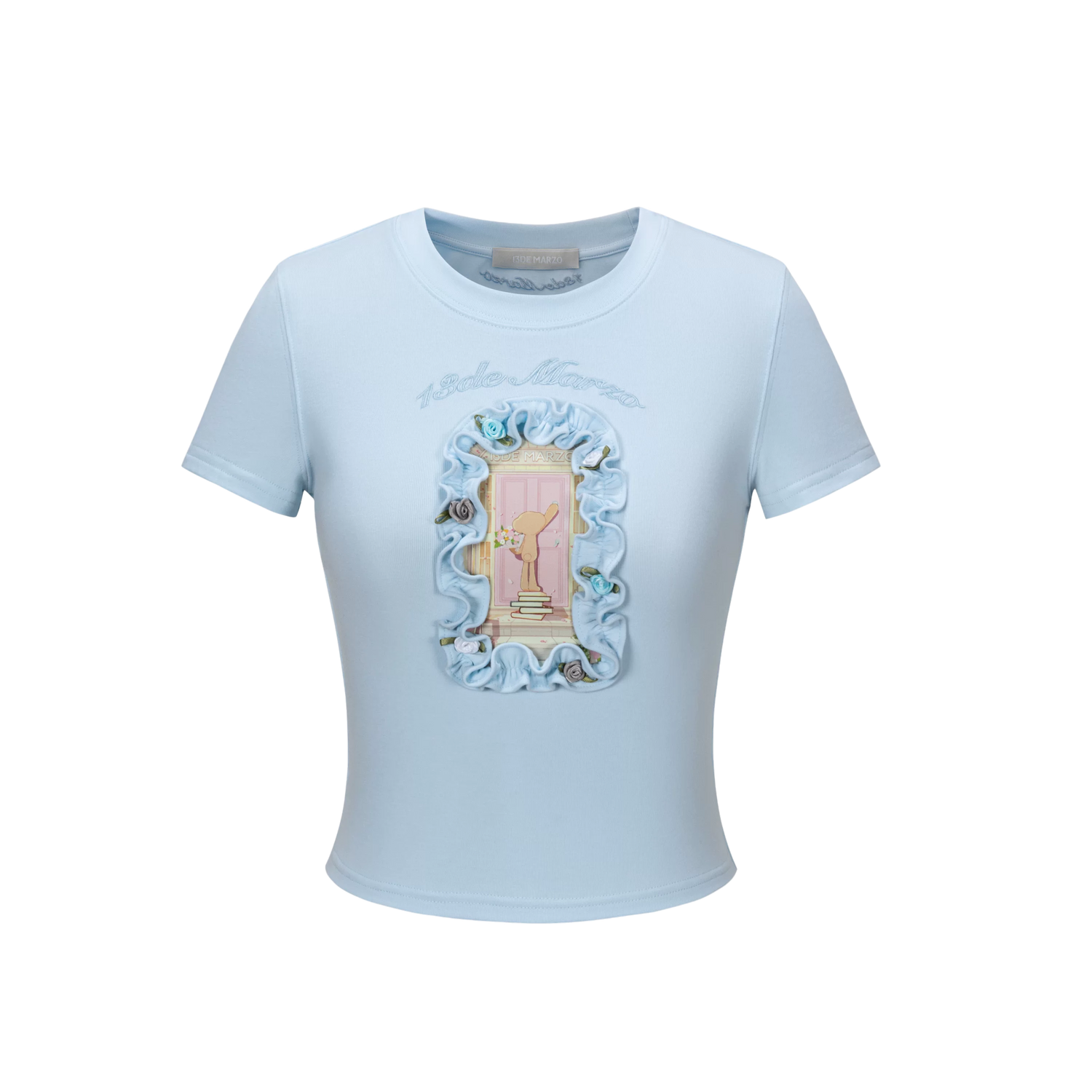 Spring Summer 2026 Bouquet Illustration Slim T-shirt