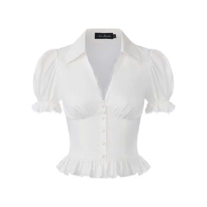Back-Tie Puff Shirt