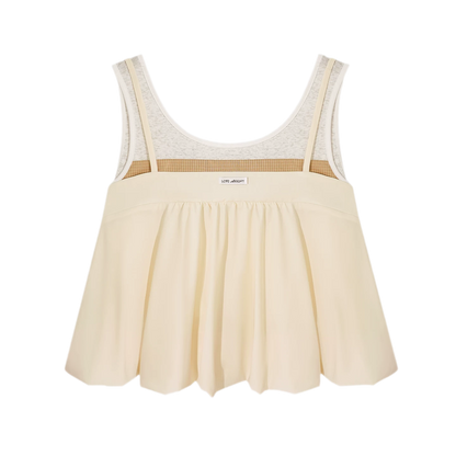 Contrast Faux Layered Set