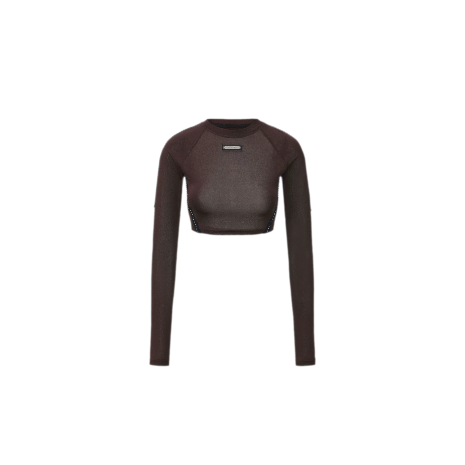 Rivet Cropped Raglan T-Shirt