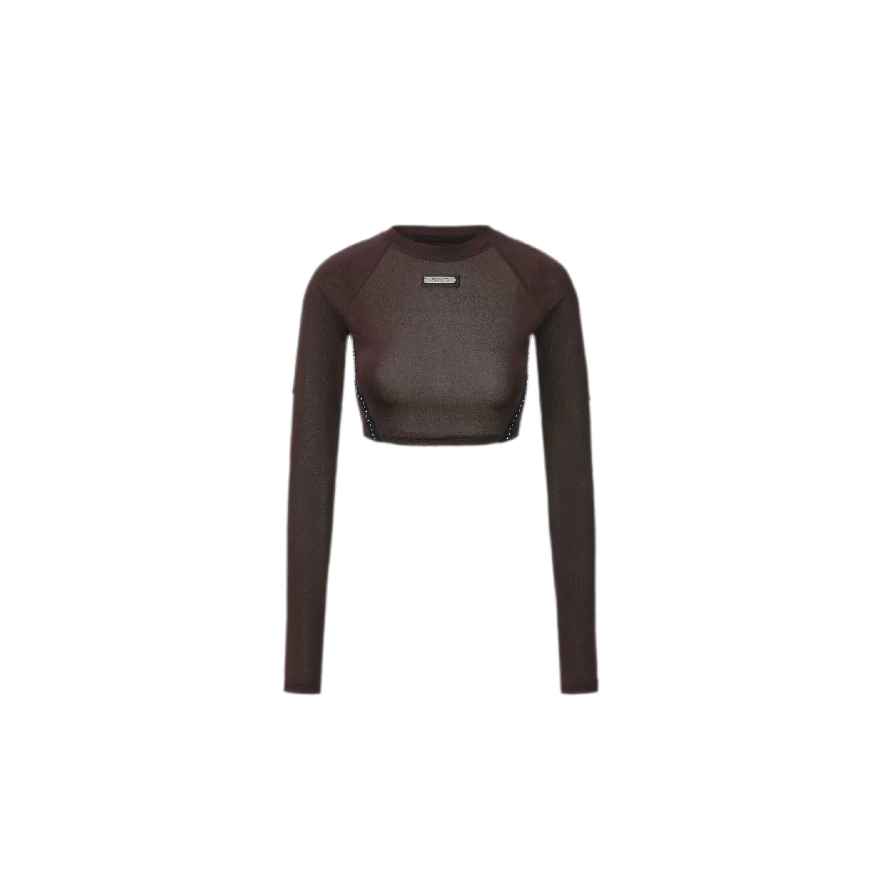 Rivet Cropped Raglan T-Shirt