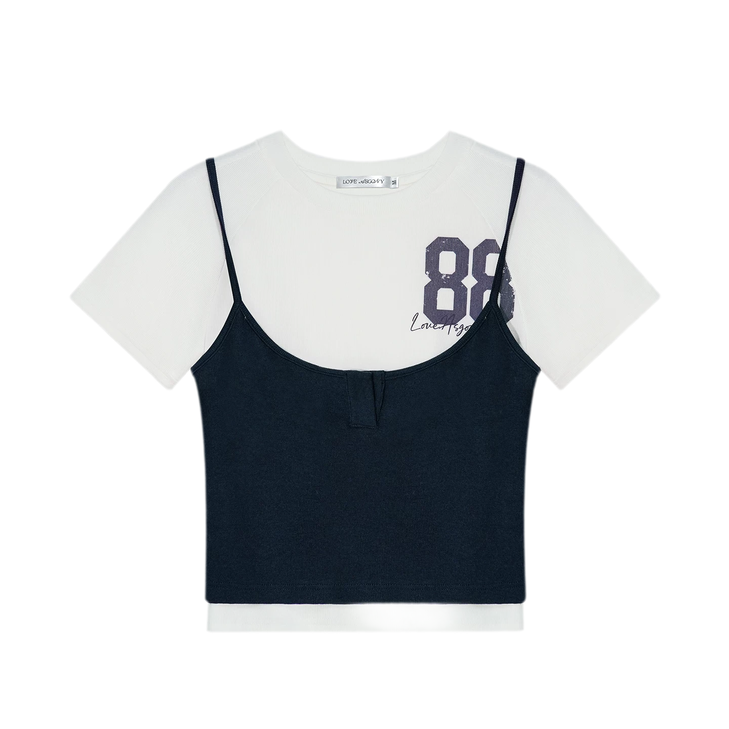 Vintage Layered Raglan Tee