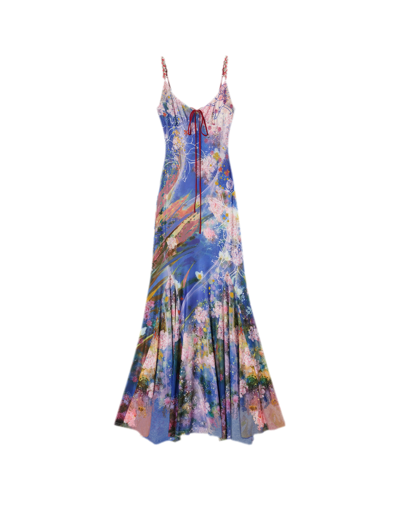 Water Life Series Printed Camisole Dress