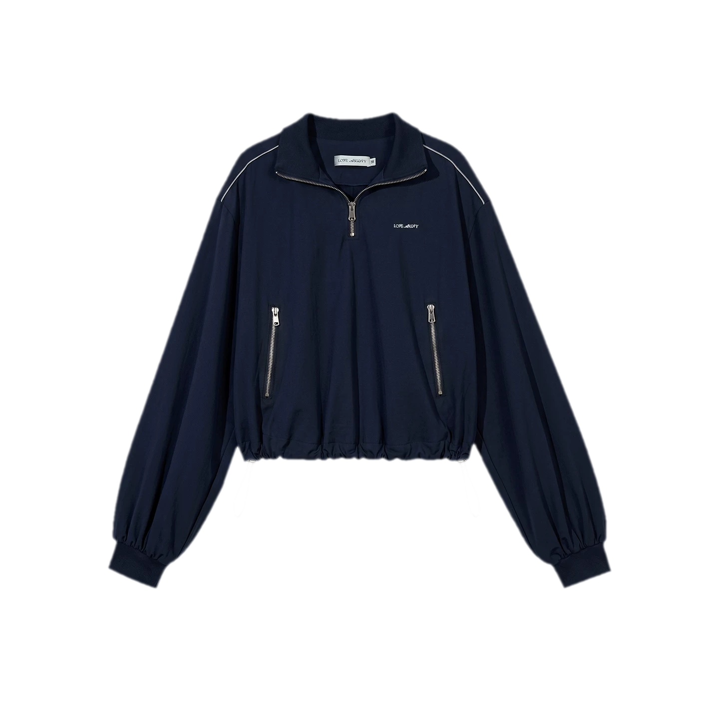 Half-Zip Drawstring Jacket