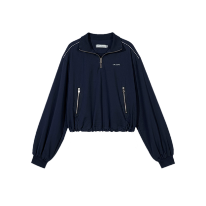 Half-Zip Drawstring Jacket