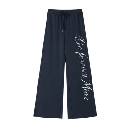 Wide-Leg Graphic Pants