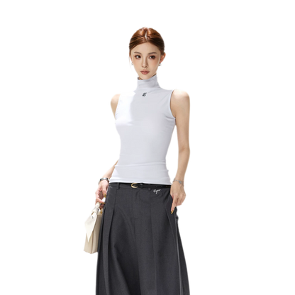 Haze Blue Slim Knit Top
