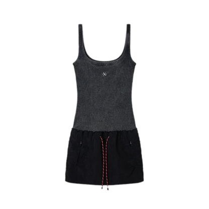 Washed Contrast Dress